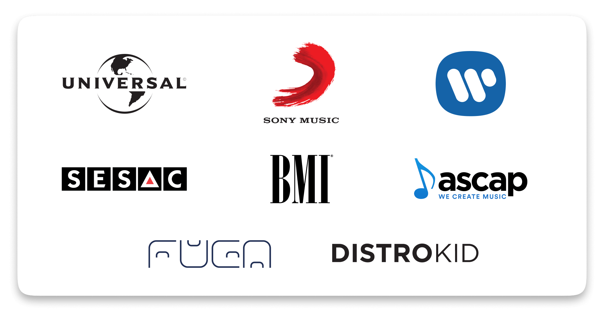 music distributor logos