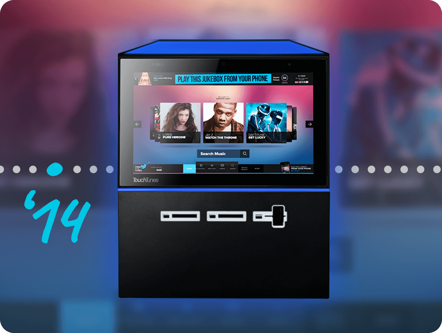 TouchTunes Playdium jukebox